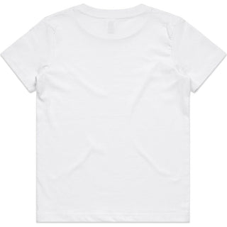 AS Colour 3006 Youth Staple Tee - Back View | color:White|view:back