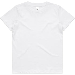 AS Colour 3006 Youth Staple Tee - Front View | color:White|view:front