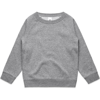 AS Colour 3031 Youth Supply Crew - Front View | color:Grey Marle|view:front