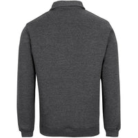 JB's Wear 3FSZ 1/2 Zip Fleecy Sweat - Back View | color:Graphite Marle|view:back