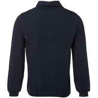 JB's Wear 3FSZ 1/2 Zip Fleecy Sweat - Back View | color:Navy|view:back