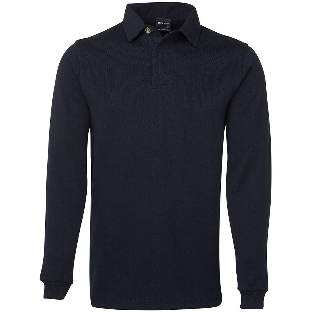 JB's Wear 3RT 2 Tone Rugby - Front View | color:Navy/Navy|view:front