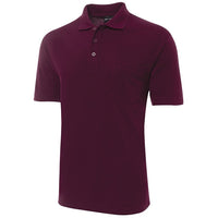JB's Wear 210P 210 Pocket Polo - Side View | color:Maroon|view:side