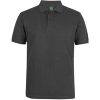 JB's Wear 2PCS 320g Popcorn Cotton Polo - Front View | color:Gunmetal|view:front