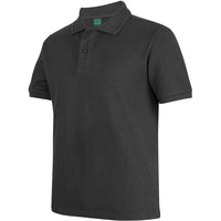 JB's Wear 2PCS 320g Popcorn Cotton Polo - Side View | color:Gunmetal|view:side