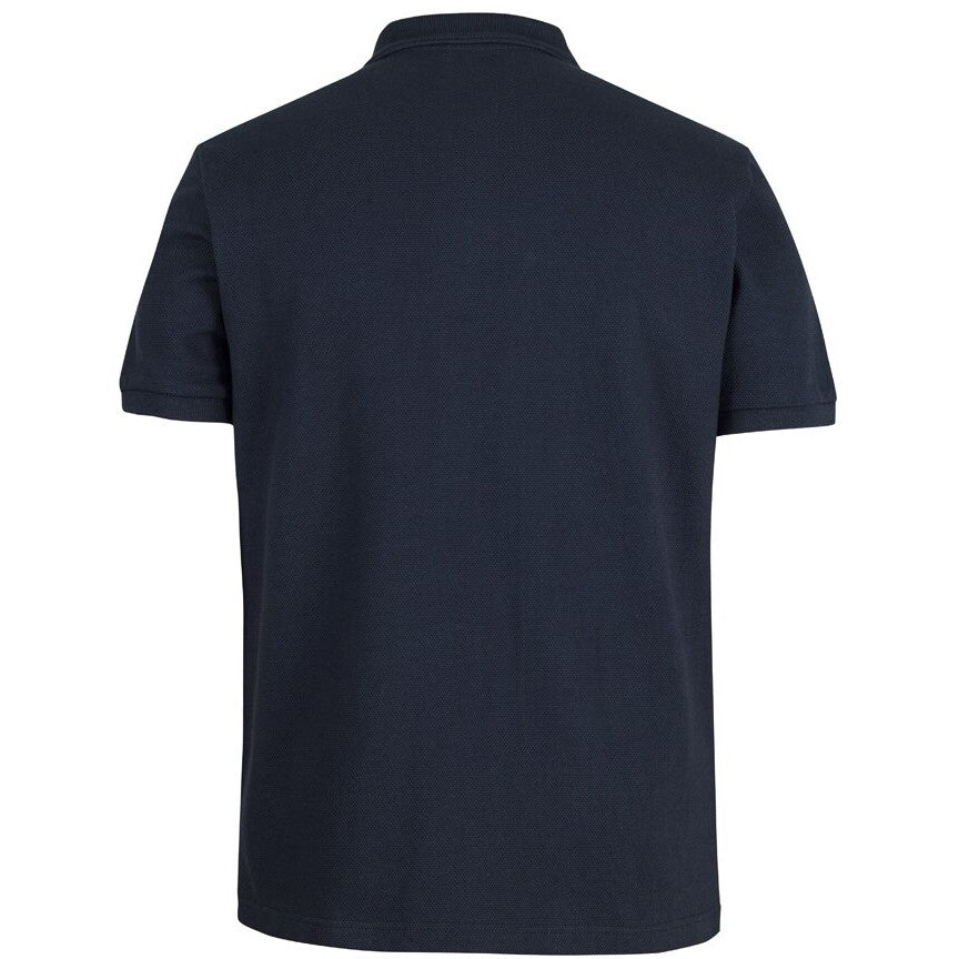 JB's Wear 2PCS 320g Popcorn Cotton Polo - Back View | color:Navy|view:back