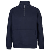 JB's Wear 6CHF 350 Premium Trade 1/2 Zip Fleece - Front View | color:Navy/Navy|view:front