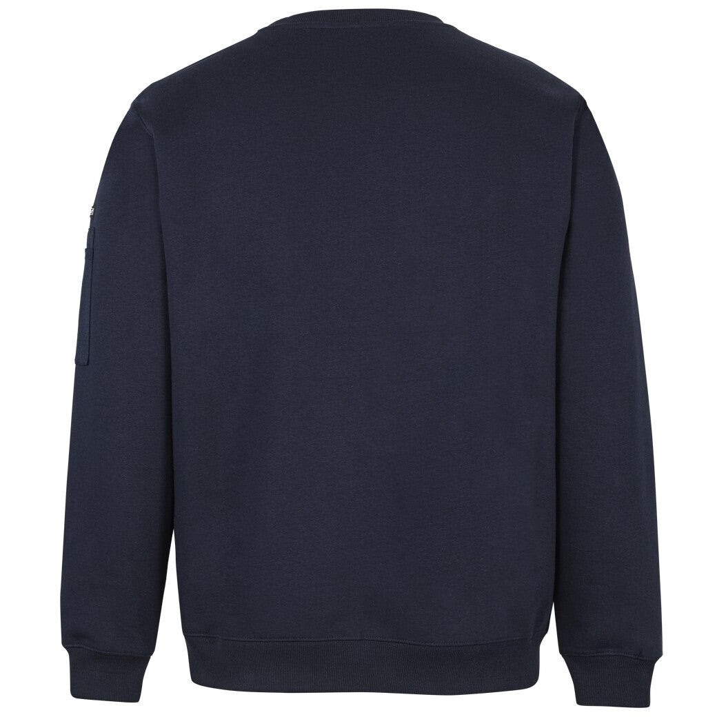 JB's Wear 6CCF 350 Premium Trade Crew Neck Fleece - Back View | color:Navy/Navy|view:back