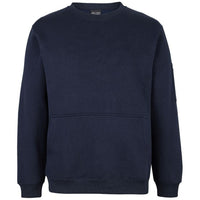 JB's Wear 6CCF 350 Premium Trade Crew Neck Fleece - Front View | color:Navy/Navy|view:front