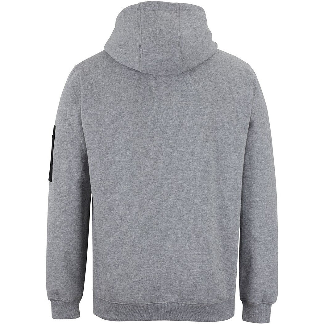 JB's Wear 6CFH 350 Premium Trade Hoodie - Back View | color:13% Marle/Black|view:back