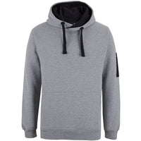 JB's Wear 6CFH 350 Premium Trade Hoodie - Front View | color:13% Marle/Black|view:front