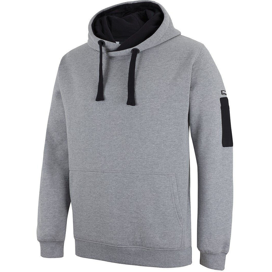 JB's Wear 6CFH 350 Premium Trade Hoodie - Side View | color:13% Marle/Black|view:side