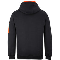 JB's Wear 6CFH 350 Premium Trade Hoodie - Back View | color:Black/Orange|view:back