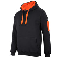 JB's Wear 6CFH 350 Premium Trade Hoodie - Side View | color:Black/Orange|view:side