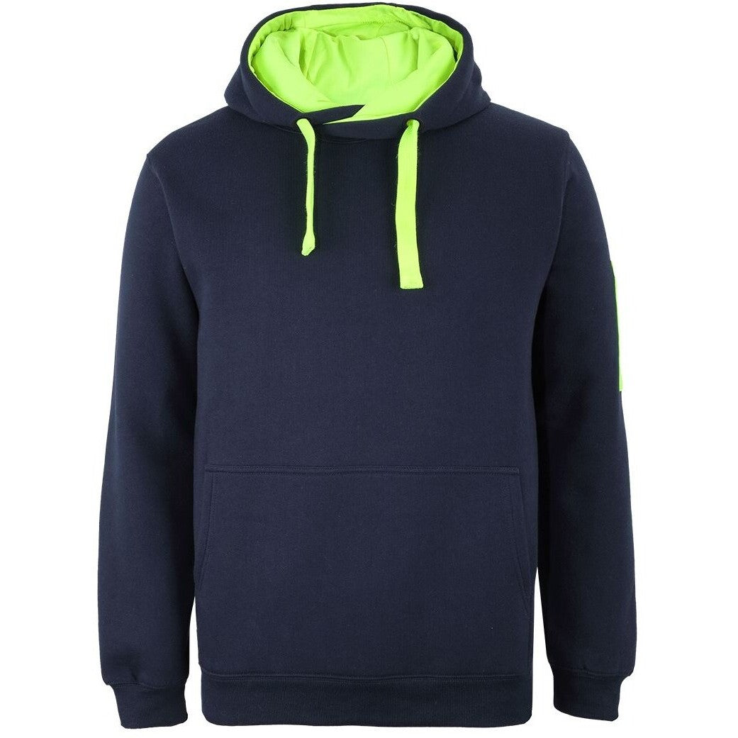 JB's Wear 6CFH 350 Premium Trade Hoodie - Front View | color:Navy/Lime|view:front