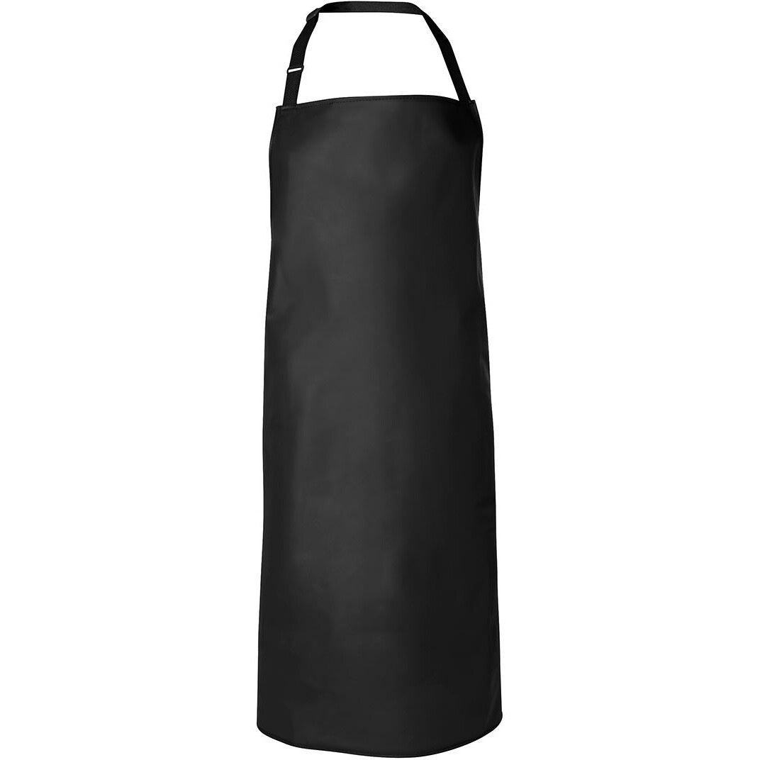JB's Wear 5AVBI 490gsm Vinyl 60x90 Bib Apron - Front View | color:Black|view:front