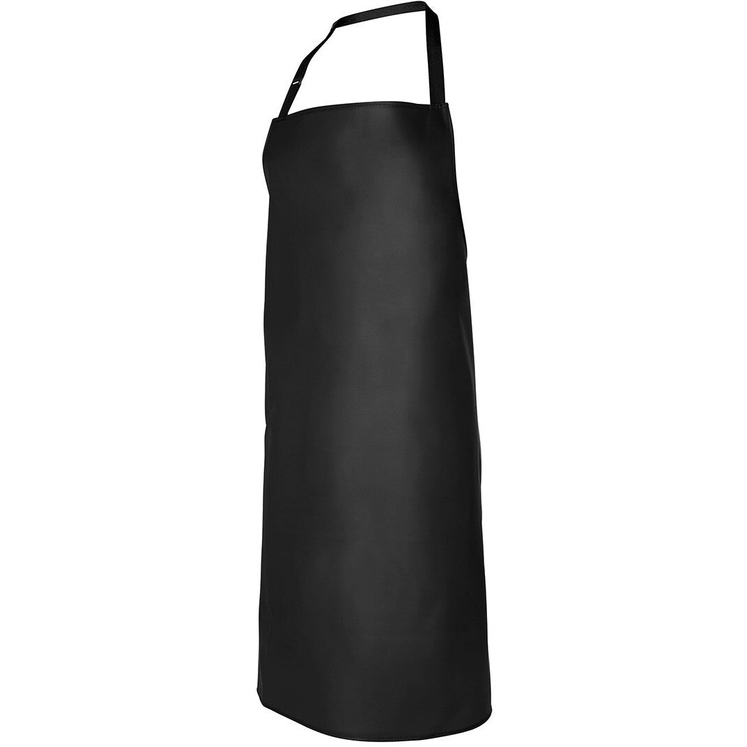 JB's Wear 5AVBI 490gsm Vinyl 60x90 Bib Apron - Side View | color:Black|view:side