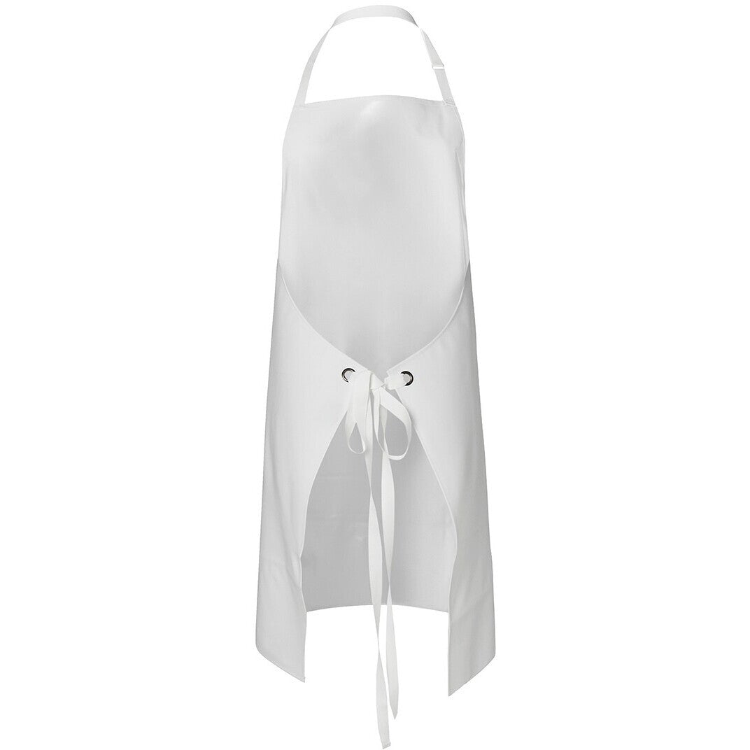 JB's Wear 5AVBI 490gsm Vinyl 60x90 Bib Apron - Back View | color:White|view:back