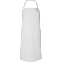 JB's Wear 5AVBI 490gsm Vinyl 60x90 Bib Apron - Front View | color:White|view:front