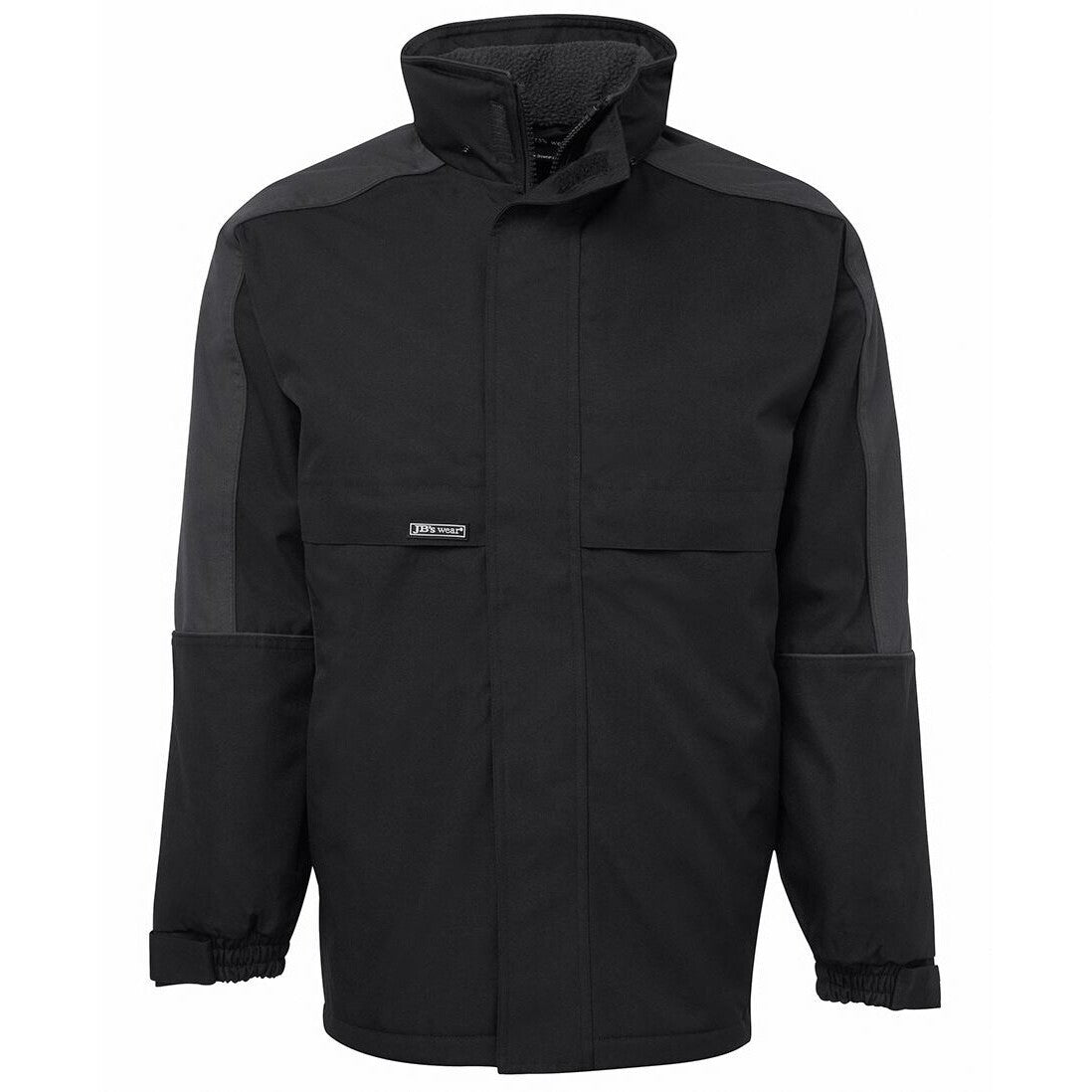 JB's Wear 6ATJ A.T. Jacket - Front View | color:Black/Charcoal|view:front