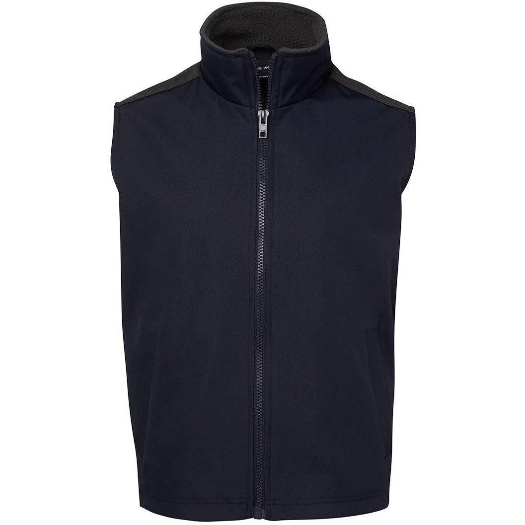 JB's Wear 6ATV A.T. Vest - Front View | color:Navy/Charcoal|view:front