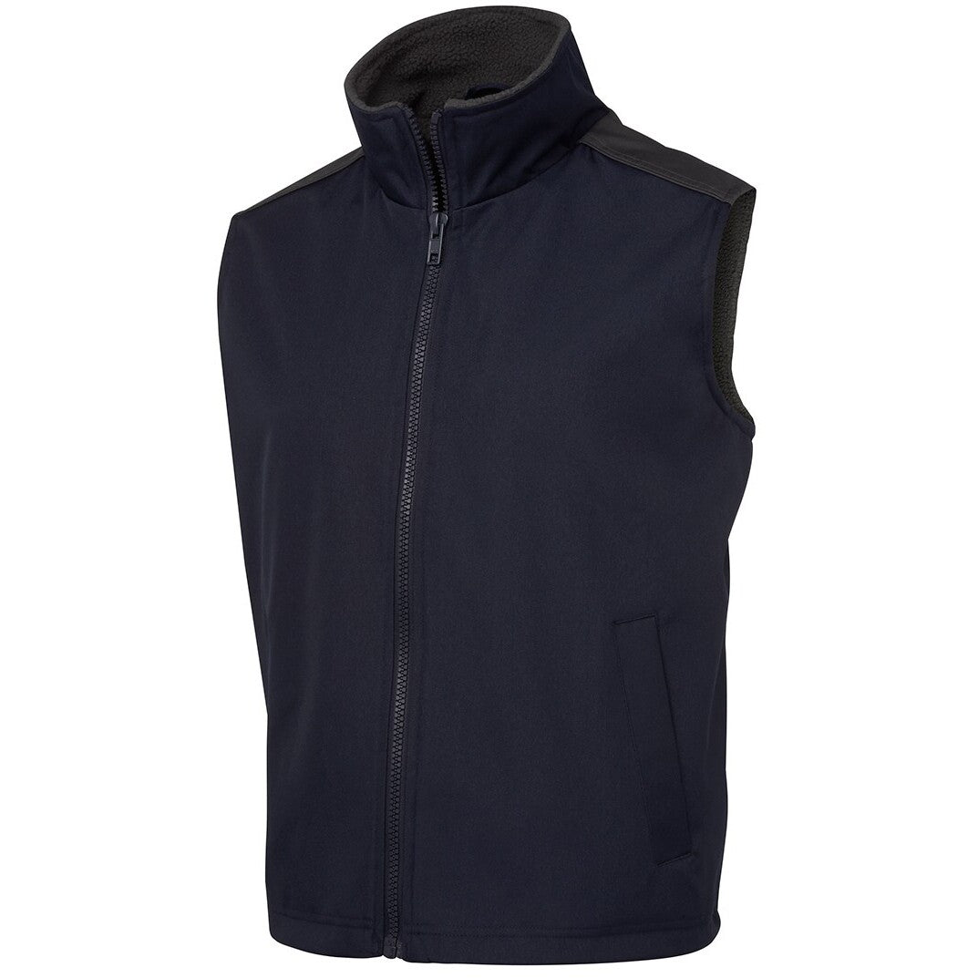 JB's Wear 6ATV A.T. Vest - Side View | color:Navy/Charcoal|view:side