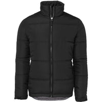 JB's Wear 3ADJ Adults & Kids Adventure Puffer Jacket - Front View | color:Black/Grey|view:front