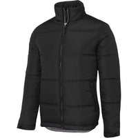JB's Wear 3ADJ Adults & Kids Adventure Puffer Jacket - Side View | color:Black/Grey|view:side