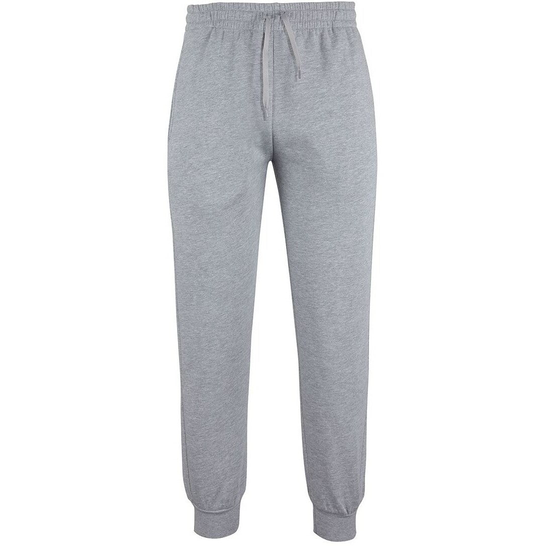 JB's Wear 3PFC Adults & Kids Cuffed Track Pant - Front View | color:13% Marle|view:front
