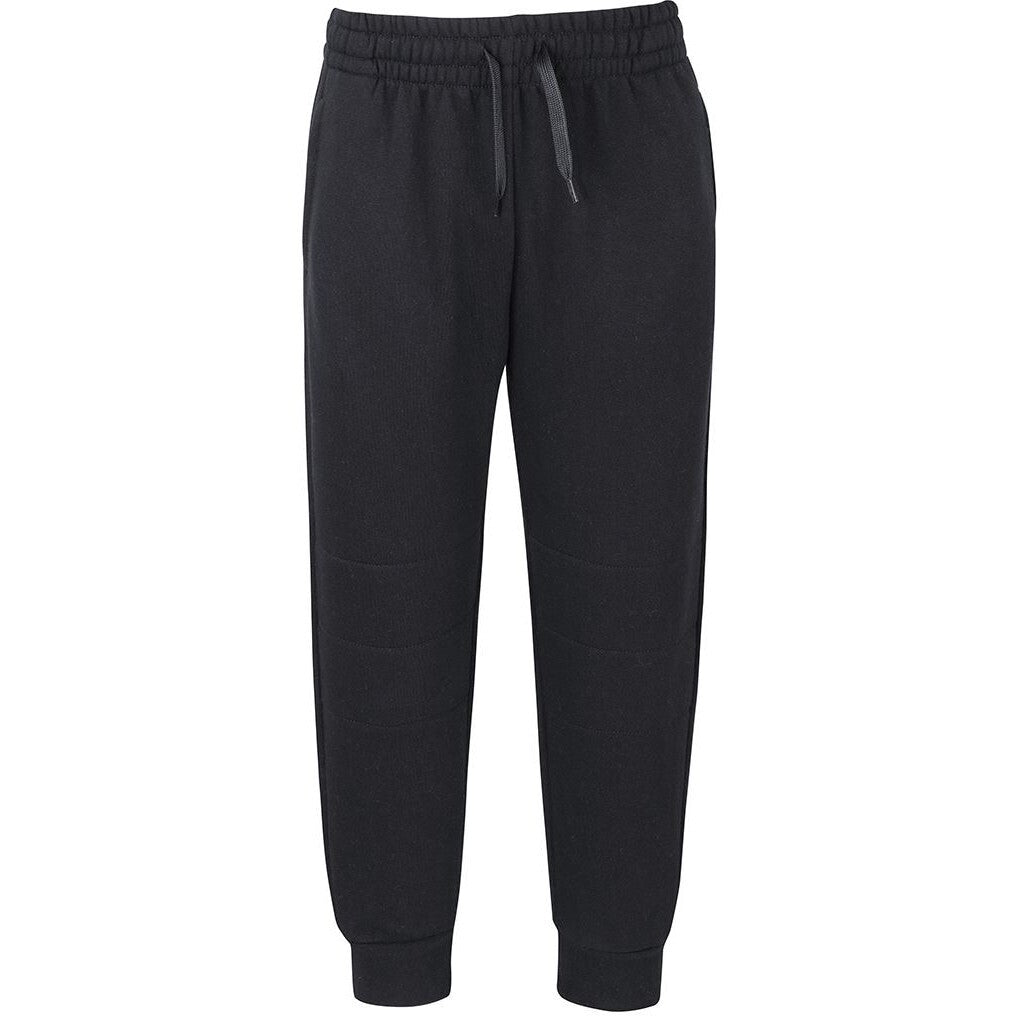 JB's Wear 3PFC Adults & Kids Cuffed Track Pant - Front View | color:Black|view:front