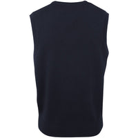 JB's Wear 6V Adults Knitted Vest - Back View | color:Navy|view:back