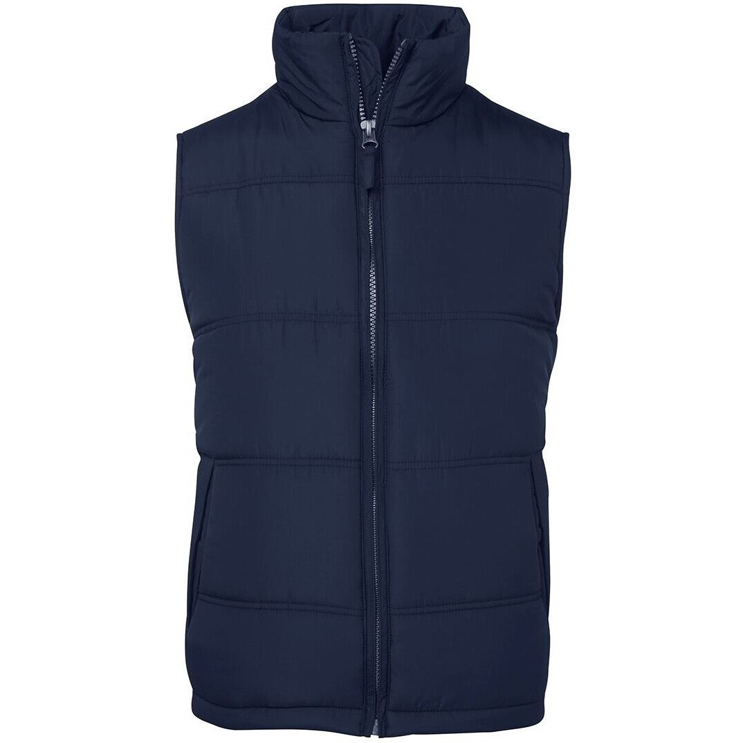 JB's Wear 3ADV Adventure Puffer Vest - Front View | color:Navy/Grey|view:front
