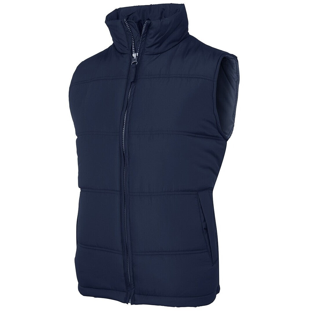 JB's Wear 3ADV Adventure Puffer Vest - Side View | color:Navy/Grey|view:side
