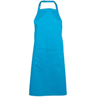 JB's Wear 5A Apron With Pocket - Front View | color:Aqua|view:front