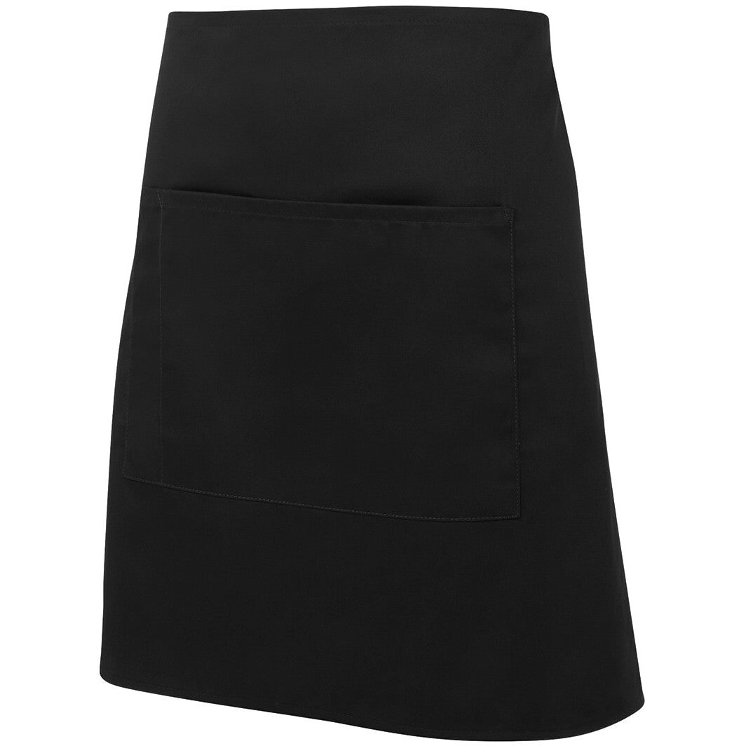 JB's Wear 5A Apron With Pocket - Side View | color:Black|view:side