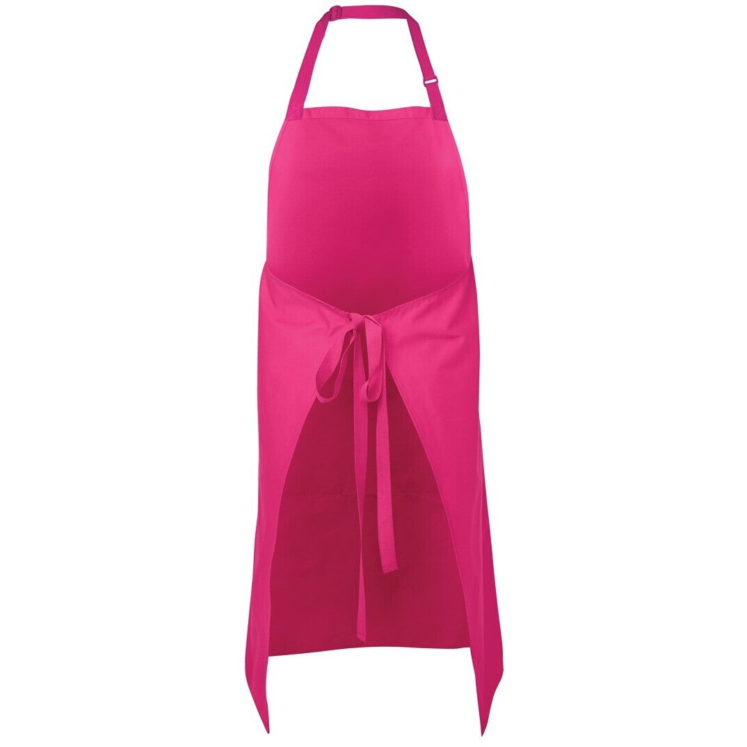JB's Wear 5A Apron With Pocket - Back View | color:Hot Pink|view:back