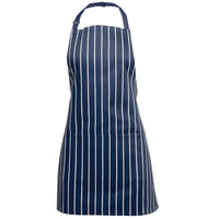 JB's Wear 5A Apron With Pocket - Front View | color:Navy/White|view:front