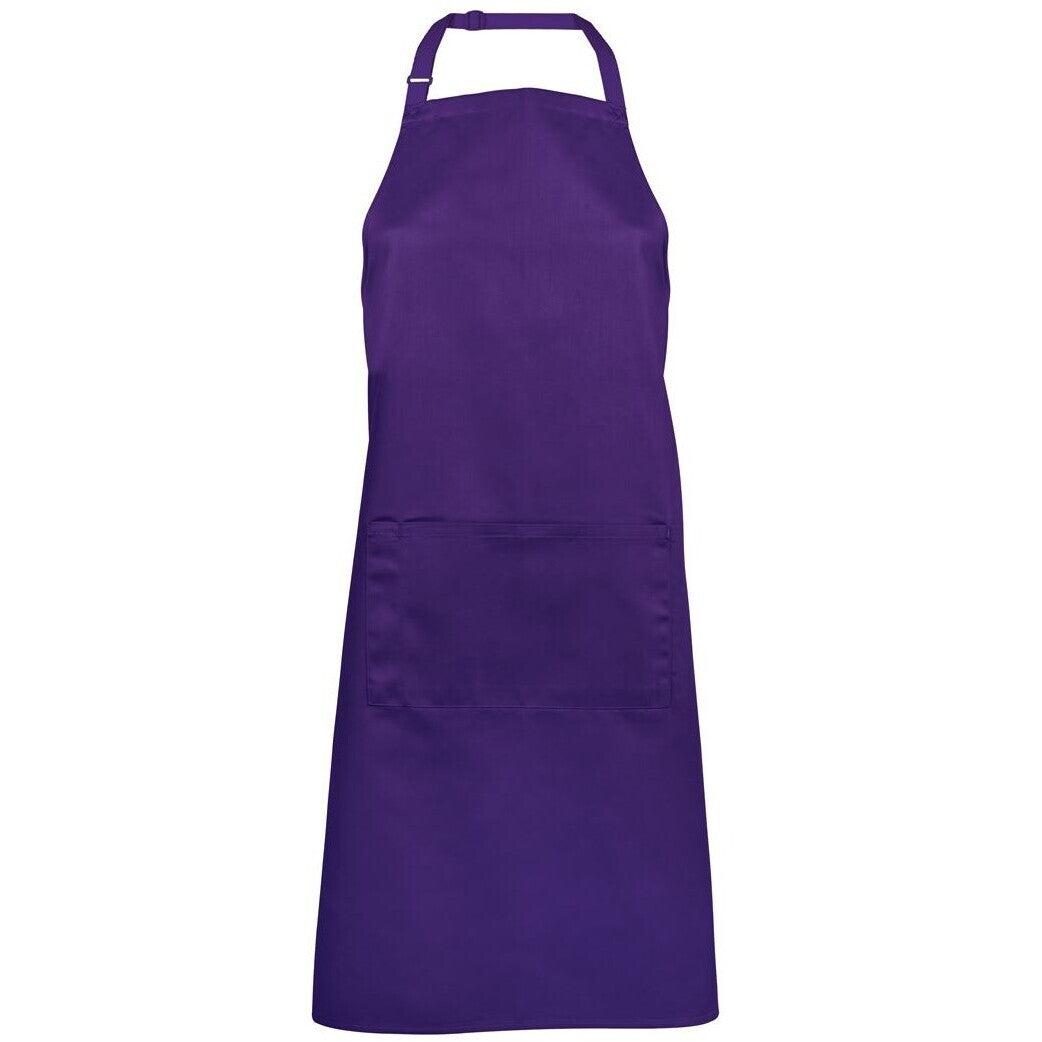 JB's Wear 5A Apron With Pocket - Front View | color:Purple|view:front