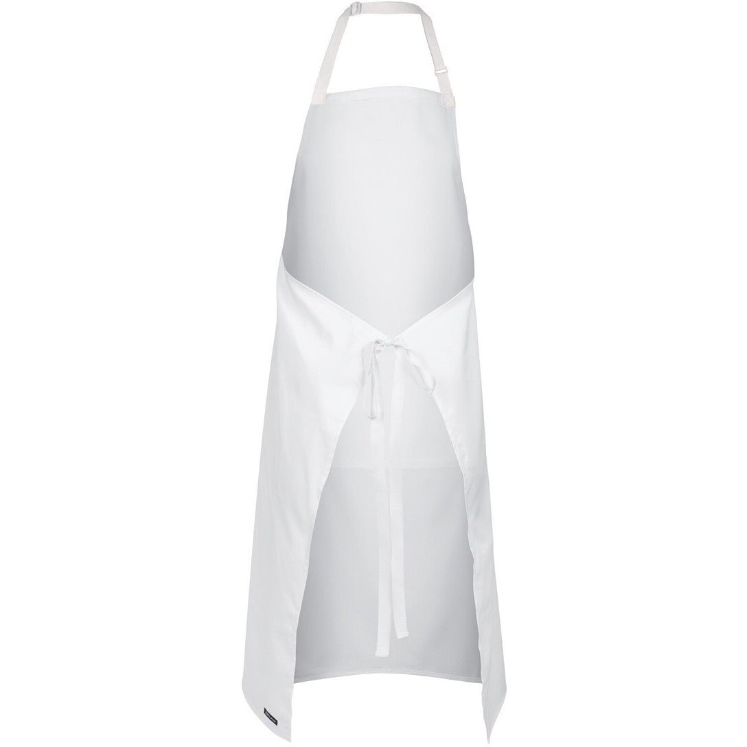 JB's Wear 5A Apron With Pocket - Back View | color:White|view:back