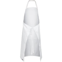 JB's Wear 5A Apron With Pocket - Back View | color:White|view:back