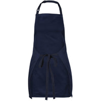 JB's Wear 5PC Apron Without Pocket - Back View | color:Navy|view:back