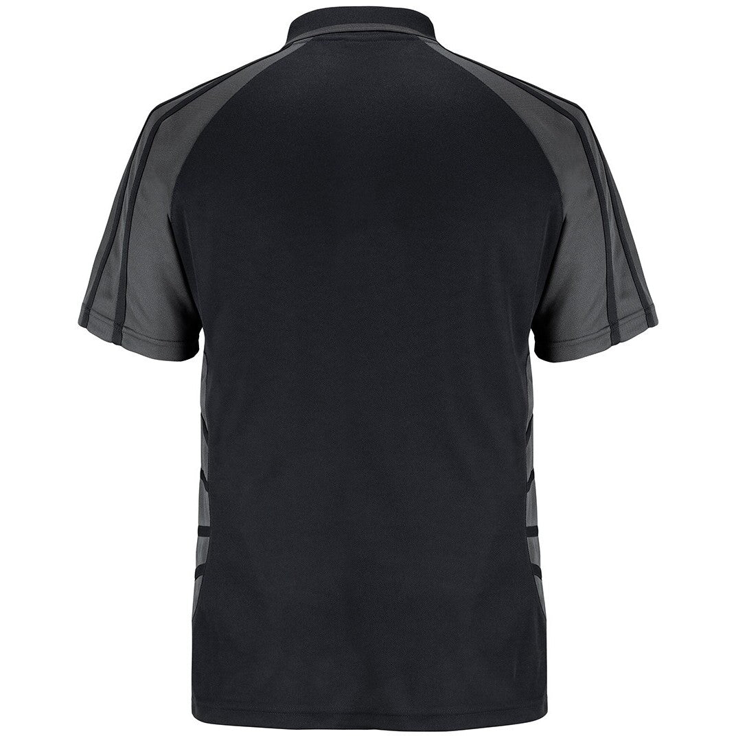 JB's Wear 7APS Arachnid Polo - Back View | color:Black/Gunmetal|view:back