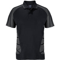 JB's Wear 7APS Arachnid Polo - Front View | color:Black/Gunmetal|view:front