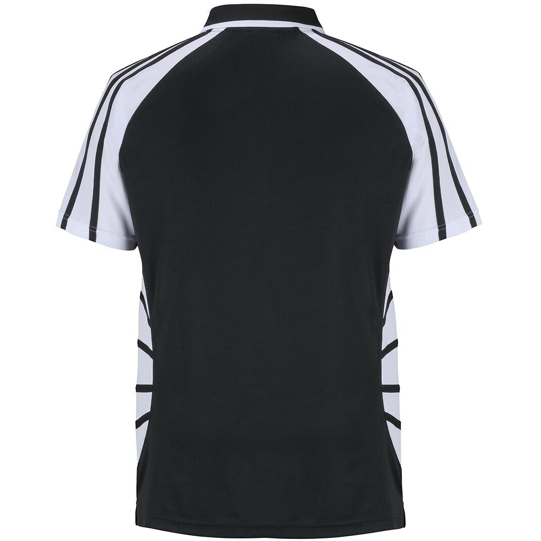 JB's Wear 7APS Arachnid Polo - Back View | color:Black/White|view:back
