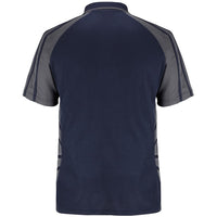 JB's Wear 7APS Arachnid Polo - Back View | color:Navy/Charcoal|view:back