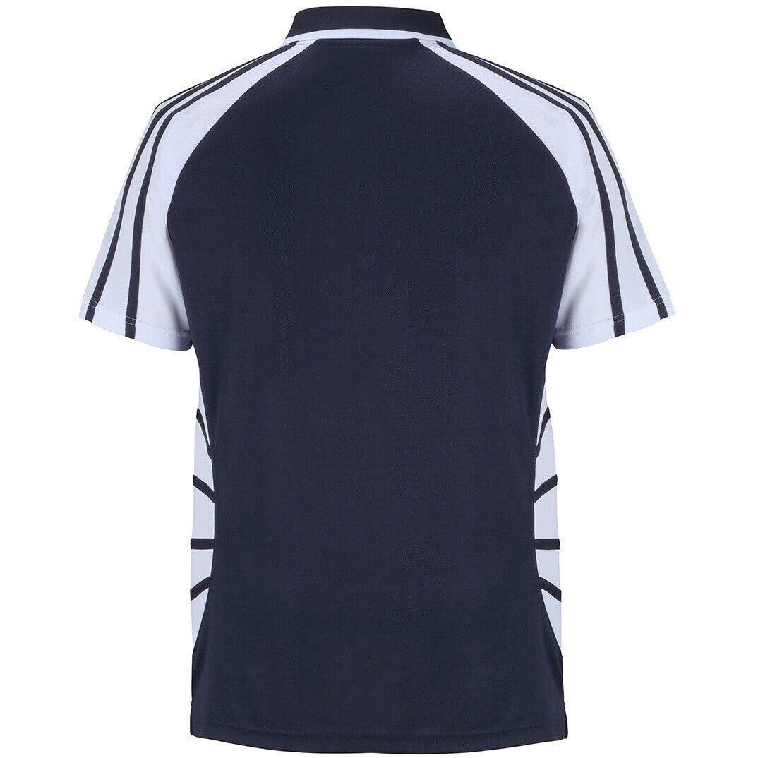 JB's Wear 7APS Arachnid Polo - Back View | color:Navy/White|view:back