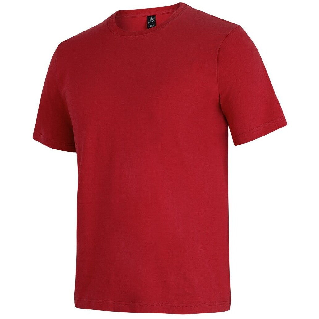JB's Wear 1JT Bobbin Tee - Side View | color:Red|view:side