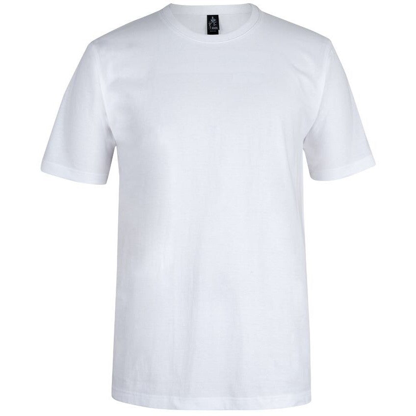 JB's Wear 1JT Bobbin Tee - Front View | color:White|view:front