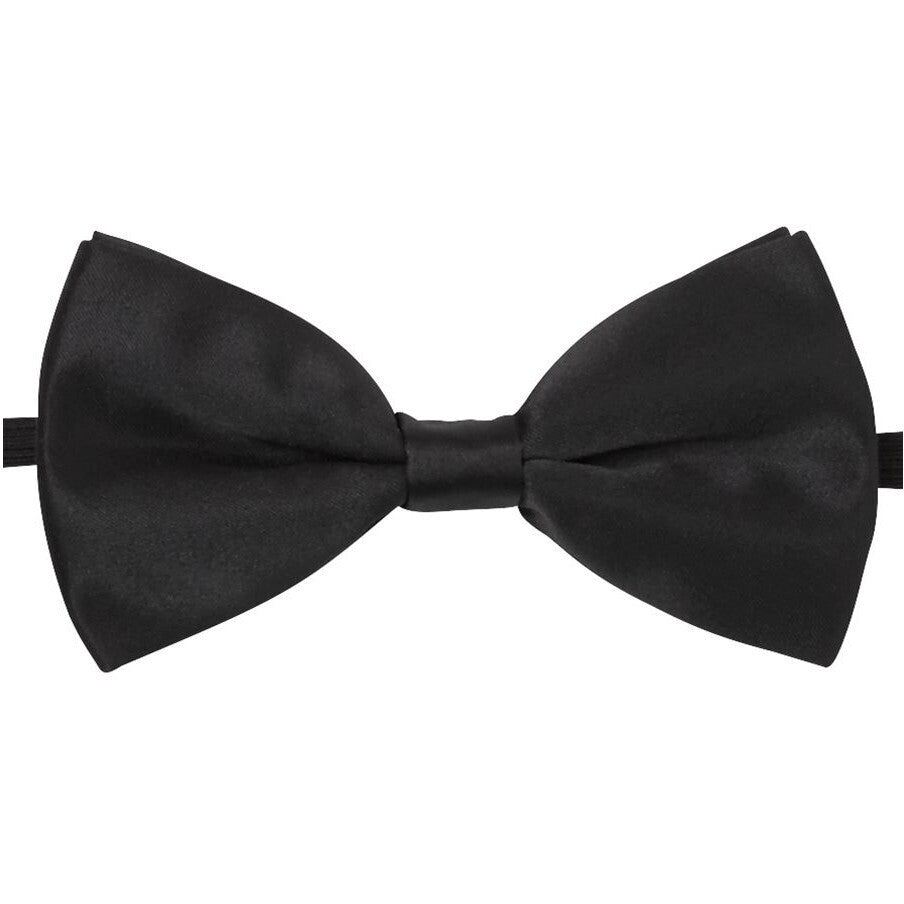 JB's Wear 5TBO Bow Tie & Polka Dot Bow Tie - Front View | color:Black|view:front