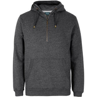 JB's Wear S3FHZ Brass 1/2 Zip Hoodie - Front View | color:Graphite Marle|view:front